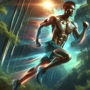 A dynamic image of a runner in nature, emphasizing strength and resilience. Collagen is key for joint, tendon, and bone health, aiding in optimal performance and injury prevention. Incorporating collagen into training promotes overall well-being and confidence in the running journey.